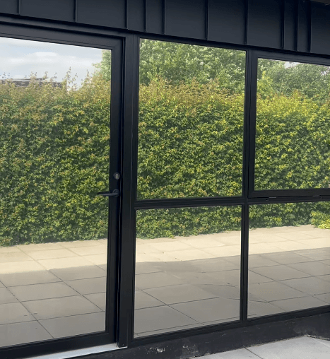 Facade med solfilm